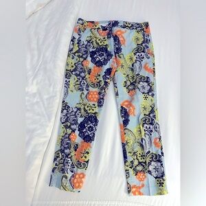 MSGM Cropped Lace Floral Patterned Pants (112)
